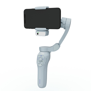 Support de téléphone avec suivi du visage, stabilisateur de cardan à <span class=keywords><strong>3</strong></span> axes avec lumière LED et kit microphone pour la photographie - Product Image 2