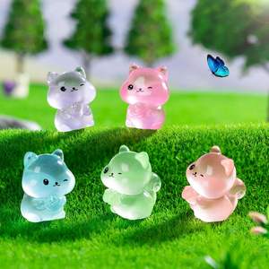 Muñeco de resina brillante 3D Kawaii, conjunto marino, Animal Diy, Mini Tortuga, luz en la oscuridad, Mini figuras luminosas para bolsa ciega, juguete de la suerte sorpresa - Product Image 3