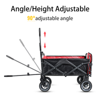 Chariot pliable électrique à hauteur réglable avec télécommande personnalisée, chariot de camping pliable