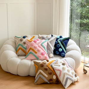 Housse de <span class=keywords><strong>coussin</strong></span> décorative géométrique style nordique, inspirée d'Instagram, mignonne, amovible <span class=keywords><strong>et</strong></span> lavable, pour canapé, transfrontalière - Product Image 1