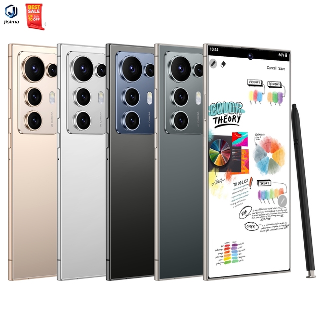 Jisima 7.5inch Large Size Smartphone C25 Ultra 6+128GB Face Recognition Android 14.0 Built-in Pen 4G 5G Large Screen Phone