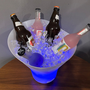 Logo personnalisé seau à glace en plastique étanche avec haut-parleur sans fil pour Party boissons conteneurs - Product Image 4