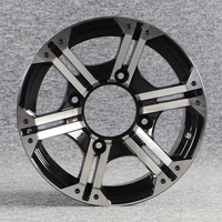 Roue Borske ATV UTV 14"x7" PCD 4x110-156mm ET+10mm en alliage d'aluminium anodisé/peint par poudrage pour ATV UTV QUAD Golf