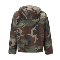 Veste camouflage avec capuche OEM marque privée pour hommes stock personnalisé livraison directe