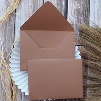 Haute qualité logo personnalisé impression enveloppes de mariage en carton papier cadeau enveloppe
