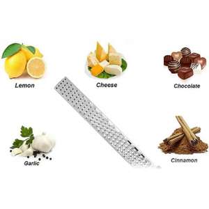 18 Nieuwe Roestvrij Citroen Kaas Groente Zester râpe Dunschiller trancheur <span class=keywords><strong>cuisine</strong></span> outil Gadgets Fruit Groente Chopper - Product Image 3