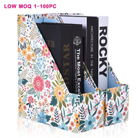 Boîte de rangement en carton pour dossiers et magazines, support pour bureau, prix d'usine