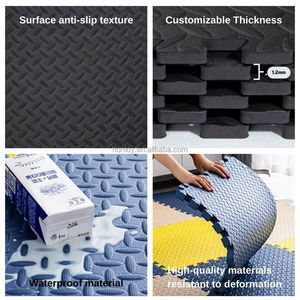 Honloy tập thể dục tập thể dục Mat thể thao thể dục sàn bảo vệ mat 60*60cm cá nhân tùy chỉnh màu đen tập thể dục mat - Product Image 3