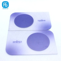 Carte de visite NFC transparente personnalisable avec impression, 13,56 MHz, carte encodée avec profil d'entreprise