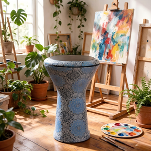Darbuka de percusión de aluminio de tambor árabe colorido - Product Image 3