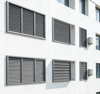Fourniture d'usine – Nouvelle façade décorative en aluminium à lamelles en Z fixées, pour ventilation, ombrage et revêtement mural, étanche
