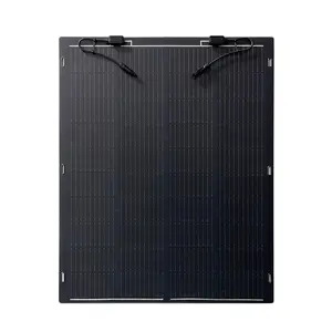 All black ETFE Flexible Solar Panel 100w 150w 160w 180w 200w 250w 300w 350w 400w Overseas warehouse soft solar panel cigs