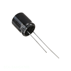 Distribuidor Autorizado: Condensador de Aluminio CAP ALUM 47UF 20% 100V RADIAL TH ECA-2AHG470B de Orificio Pasante 47 uF - Product Image 1