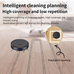 GEERLEPOL D2-005 Robotic Floor <b>Sweeper</b> Vacuum Cleaner Wet/Dry Mop HEPA Filter Plastic Smart Automatic Cleaning for Hotel Use - Product Image 5