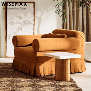 WISEMAX MUEBLES Diseño moderno hotel <span class=keywords><strong>sala</strong></span> de espera sillas <span class=keywords><strong>sala</strong></span> de estar ocio sofá silla tela sofá de un solo asiento para el Hogar Villa - Product Image 4