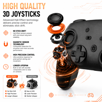 Control de Juego Inalámbrico S104 BT con Joystick 3D Hall, Control de Movimiento de 9 Ejes, Compatible con Switch 2/Android/IOS/PC/TV Box