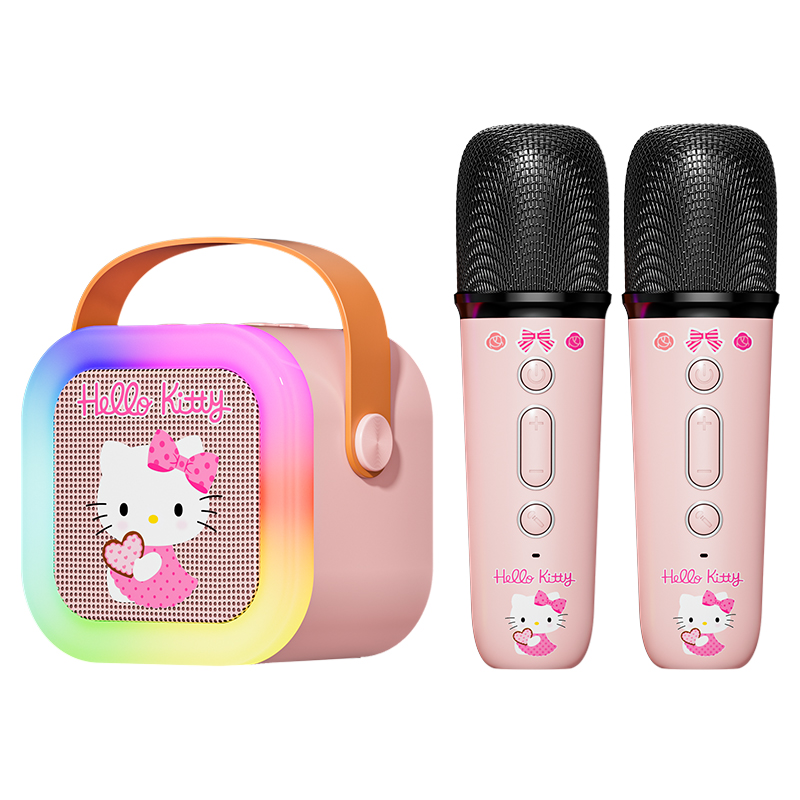 Hello Kitty Portable Bluetooth Karaoke Machine with RGB LED