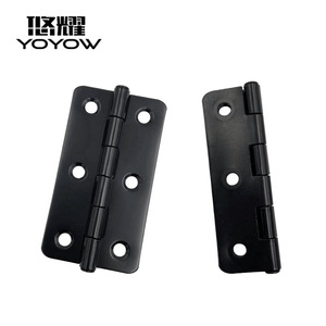 Charnière de porte et de fenêtre Yoyow 76x42x1.5mm en fer noir, style moderne et simple - Product Image 1