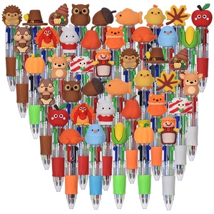 Venta al por mayor de cuatro colores Mini bolígrafos estilo animal marcador de diario multicolor de alto valor 0,7mm para estudiantes Acción de Gracias - Product Image 6