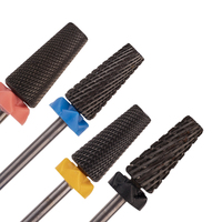 Ponceuse à ongles professionnelle 5 en 1, outils de manucure rotatifs, de qualité supérieure, en carbure noir, pour Salon, 1 pièce