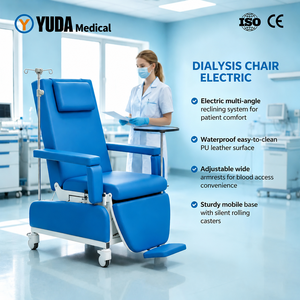 Silla Médica Plegable de Diseño Cómodo y Fácil de Limpiar para Diálisis y Extracción de Sangre, Capacidad de Carga de 200 kg, Uso Hospitalario - Product Image 2