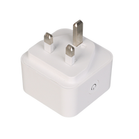 Prise intelligente Tuya WiFi, norme britannique 13A, adaptateur de voyage en cuivre avec minuterie et télécommande via Alexa