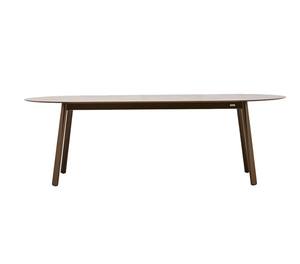 Mesa <span class=keywords><strong>de</strong></span> comedor elíptica <span class=keywords><strong>de</strong></span> diseño simple moderno, muebles <span class=keywords><strong>de</strong></span> jardín para exteriores, mesa <span class=keywords><strong>de</strong></span> centro grande para cafetería - Product Image 1