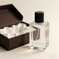 Botella de Perfume Vacía Única, Botellas de Perfume para Auto, Botella de Spray, Botella de Perfume de Vidrio de Lujo con Caja