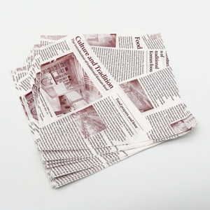 OEM Printed Kraft Mexican Food White <b>Wax</b> <b>Paper</b> 12x12 for Food Packaging With Good Price - Product Image 3