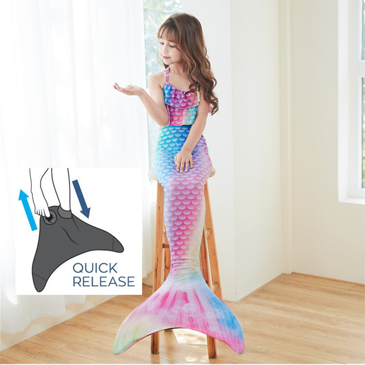 Neon (top+shorts+tail+fins)