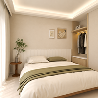 Ensembles de chambre à coucher haut de gamme sur mesure avec lit Murphy intégré et armoire, éclairage intelligent pour mobilier de chambre moderne