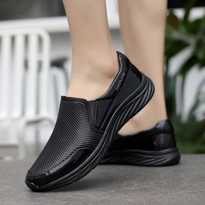 Nuevos mocasines negros de alta calidad y bajo precio para hombre, zapatos de trabajo de fábrica de PVC ligeros, Exportación de la India, solo 5,9 USD, ZAPATOS BARATOS de fábrica - Product Image 4