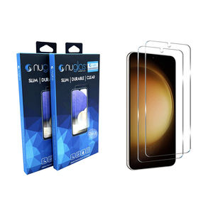 Hot Selling New Model <strong>Custom</strong> Mobile Phone <strong>Screen</strong> <strong>Protector</strong> 2pack Tempered Glass 9H S24+S24 Ultra <strong>Screen</strong> Film Packaging Box - Product Image 1
