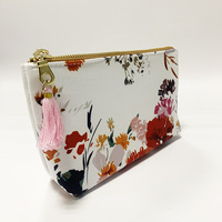 Vevor-sac à huile essentielle antichoc et cosmétique, pompon, imprimé Floral, avec logo personnalisé, prêt à transporter, 10 bouteilles, pochette de voyage