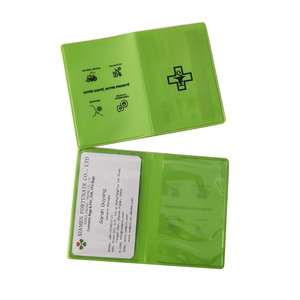 Custom impermeabile PVC titolare della carta di assicurazione, polizza di assicurazione di plastica porta documenti, carta d'identità in vinile - Product Image 4