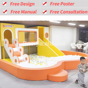 Equipo de Juegos Interior para Niños con Combinación de Colores Vibrantes, Cubos de Juego Suaves y Arcos Temáticos para Zonas de Diversión - Product Image 2