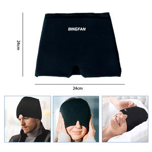 Paket panas & dingin pereda migrain-pak es dapat dipakai ulang pembungkus kepala & topi Gel dingin untuk sakit kepala nyaman - Product Image 4