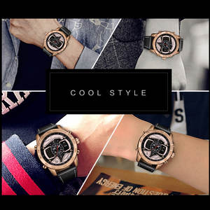 <span class=keywords><strong>BOAMIGO</strong></span>-<span class=keywords><strong>reloj</strong></span> deportivo de lujo para hombre, pulsera de cuarzo Digital, analógica, luminosa, LED - Product Image 3