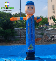 AIRFUN publicité personnalisée pas cher utilisé vent loufoque tube homme danseurs skydancer ballon gonflable ciel air danseur