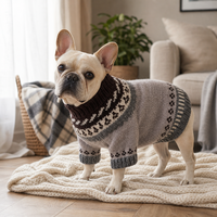 Paléo personnalisé chien de compagnie pull tricoté chaud chiot pull vêtements vêtements chat chien hiver pull en tricot vêtements
