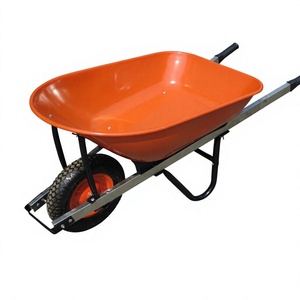 Carriola Pieghevole in Metallo Resistente da 6 Piedi Cubici con Ruota Antiforatura per Giardinaggio e Uso Esterno - Product Image 1