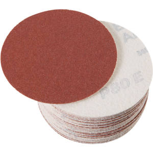 Discos de lija con adhesivo Fein P80 de 150 mm para acabado de madera y metal - Product Image 1