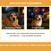 Protection auditive pour chiens OEM&ODM en gros : Cache-oreilles apaisants pour bruits forts avec rembourrage doux et ajustement réglable