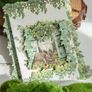 20 pegatinas por paquete. Serie de Ramas de Flores Silvestres de Montaña, Adhesivos Decorativos para Cuadernos con Paisajes Florales Naturales para Manualidades - Product Image 3