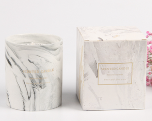 Vela Aromática de Cera de Soja de Larga Duración en Taza de Cerámica con Diseño de Mármol Personalizado de Alta Calidad, Regalos Modernos para Decoración del Hogar - Product Image 4