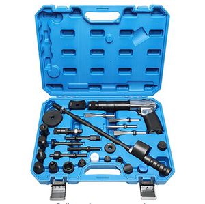 Kit de marteau pneumatique Ciseau plat avec poinçon conique Outil de <span class=keywords><strong>coupe</strong></span>-tuyau Outil d'extraction d'injecteur <span class=keywords><strong>diesel</strong></span> Jeu d'adaptateurs - Product Image 1