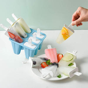 Tự làm sáng tạo hộ gia đình Silicone Kem khuôn tái sử dụng ICE-Lolly khuôn BPA miễn phí dễ dàng phát hành Popsicle khuôn - Product Image 1