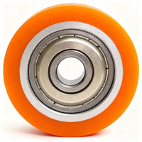 Roue motrice Roue de guidage industrielle en acier robuste en polyuréthane Rouleau d'alimentation en polyuréthane Roulettes industrielles