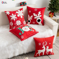 Housse de coussin tissée pour canapé et hôtel, style américain, décoration de Noël