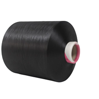 Fil de polyester 150/48 DDB DTY HIM NIM BLACK de qualité A et AA